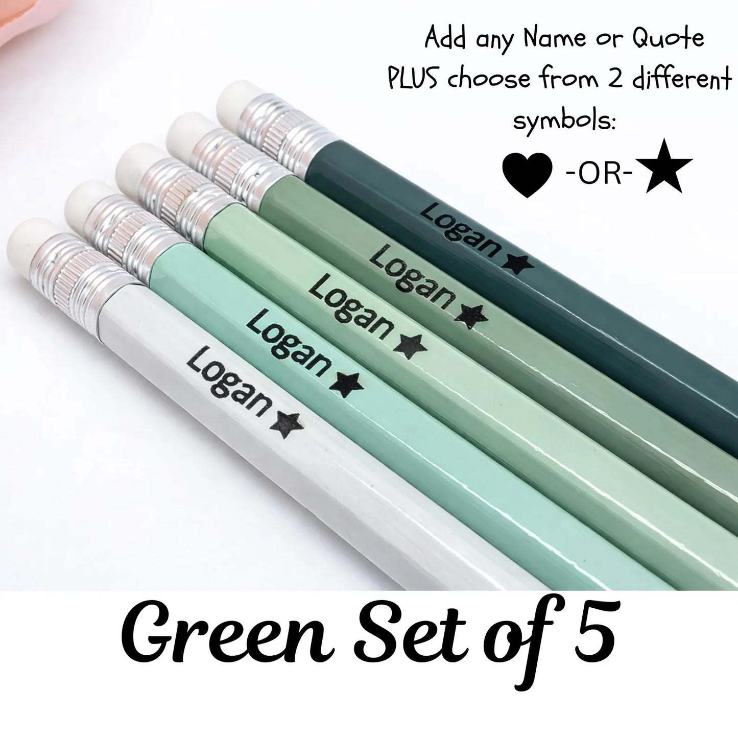 Personalized Neon Pencils Set of 6 | Custom Name Pencils | Teacher Gift | Back to School Supplies | Kids Gift | Stocking Stuffer