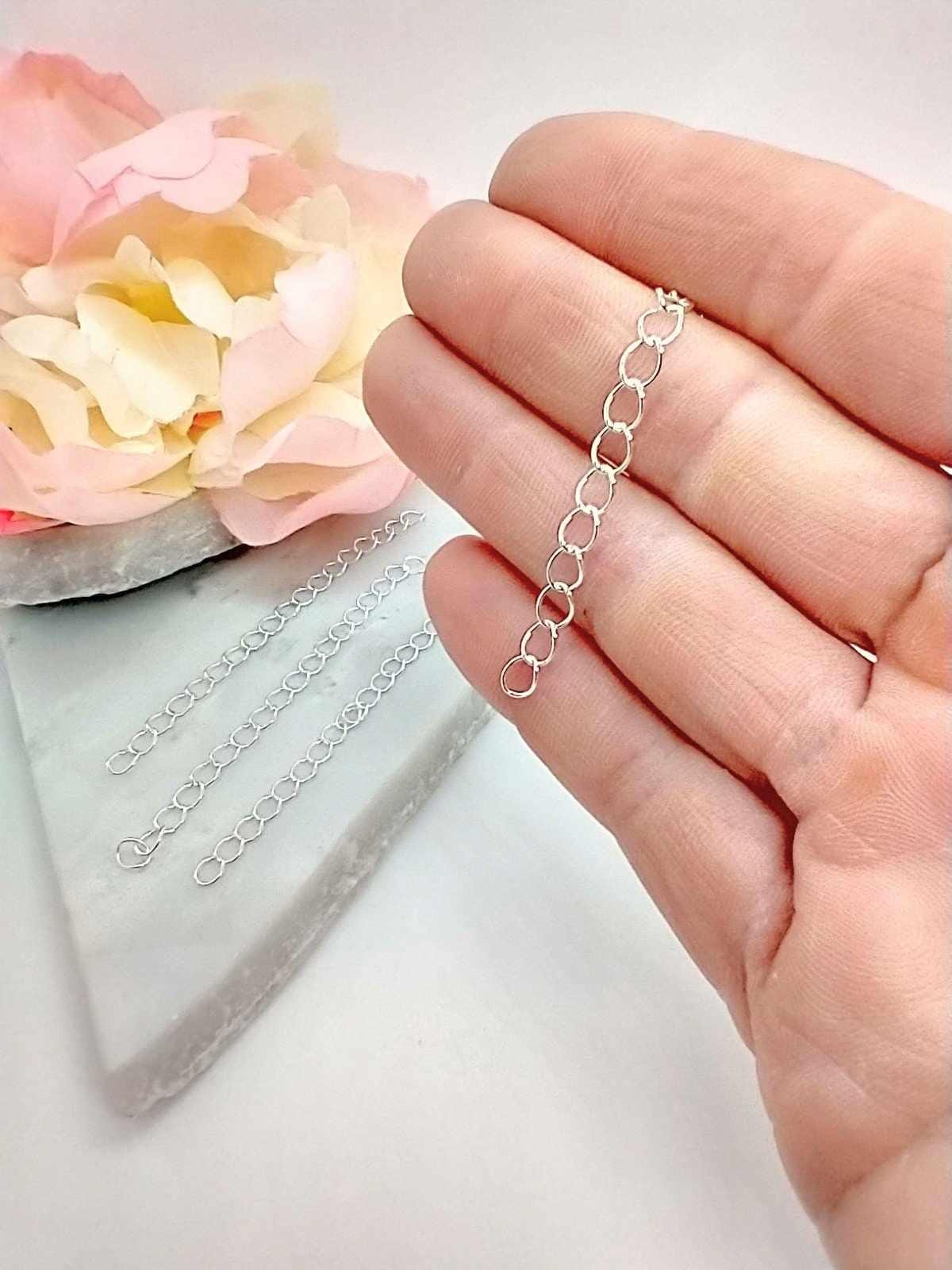 3 Inch Adjustable Chain Extender: Gold or Silver Finish