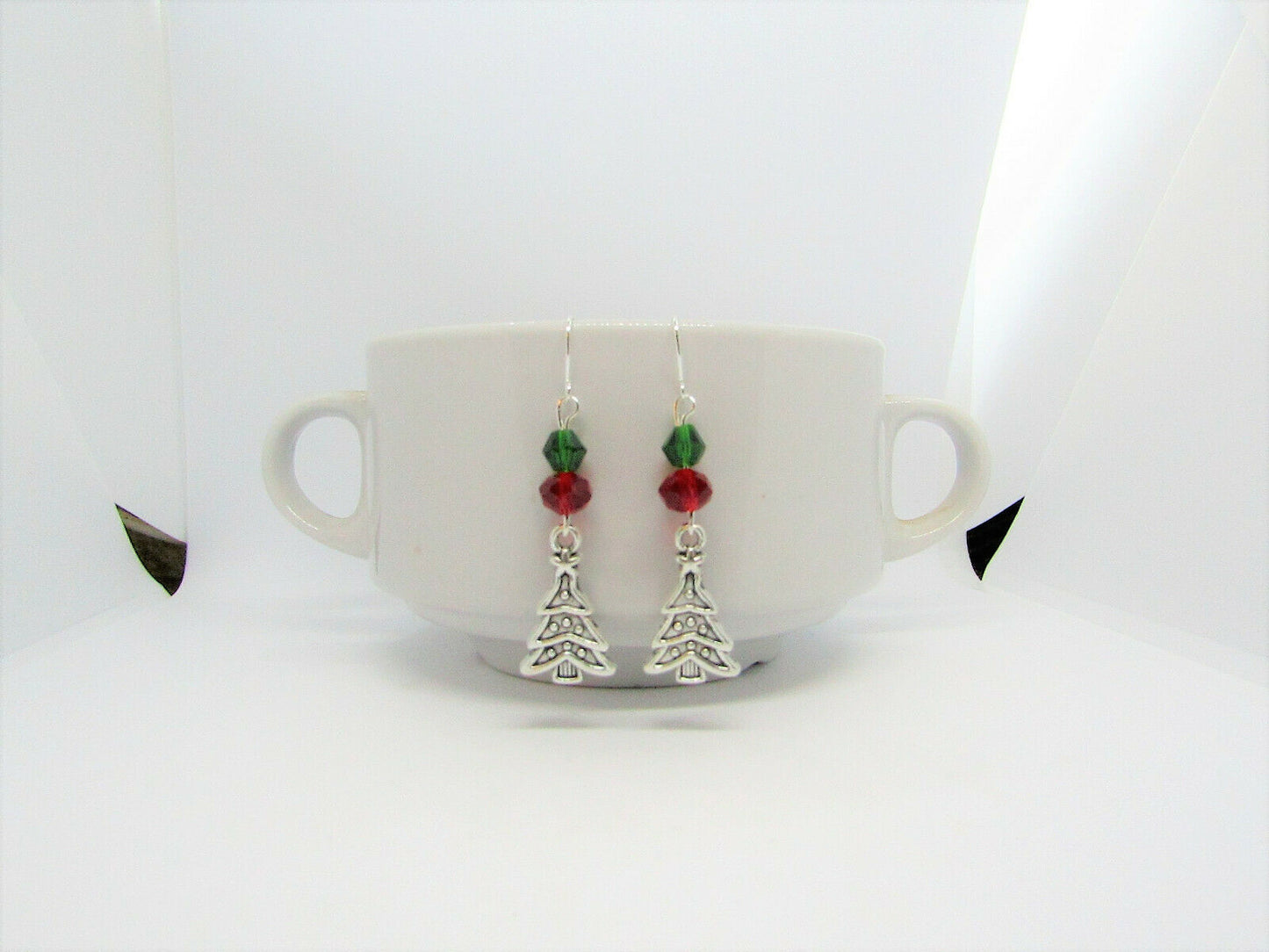 Christmas Tree Dangle Earrings