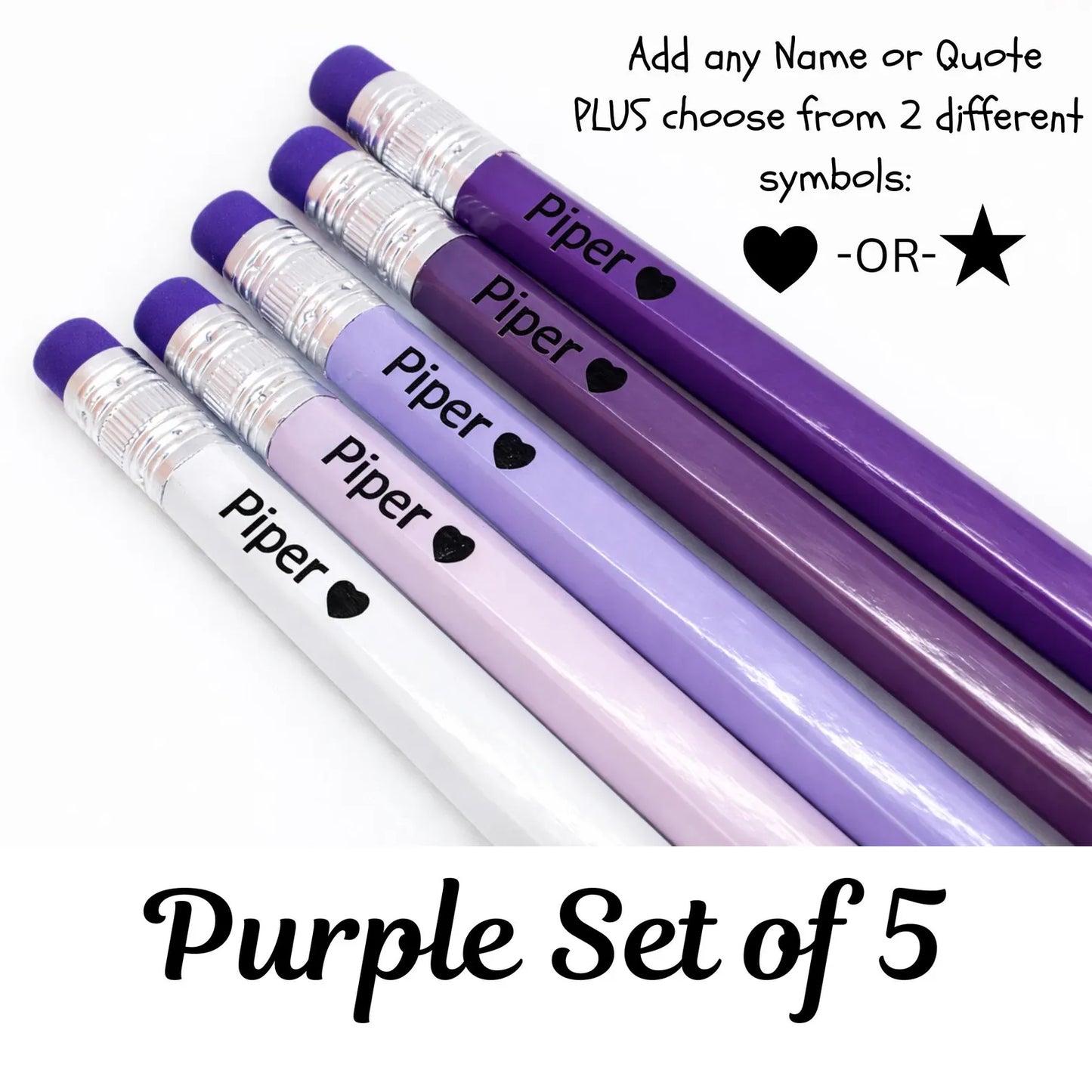 Personalized Neon Pencils Set of 6 | Custom Name Pencils | Teacher Gift | Back to School Supplies | Kids Gift | Stocking Stuffer