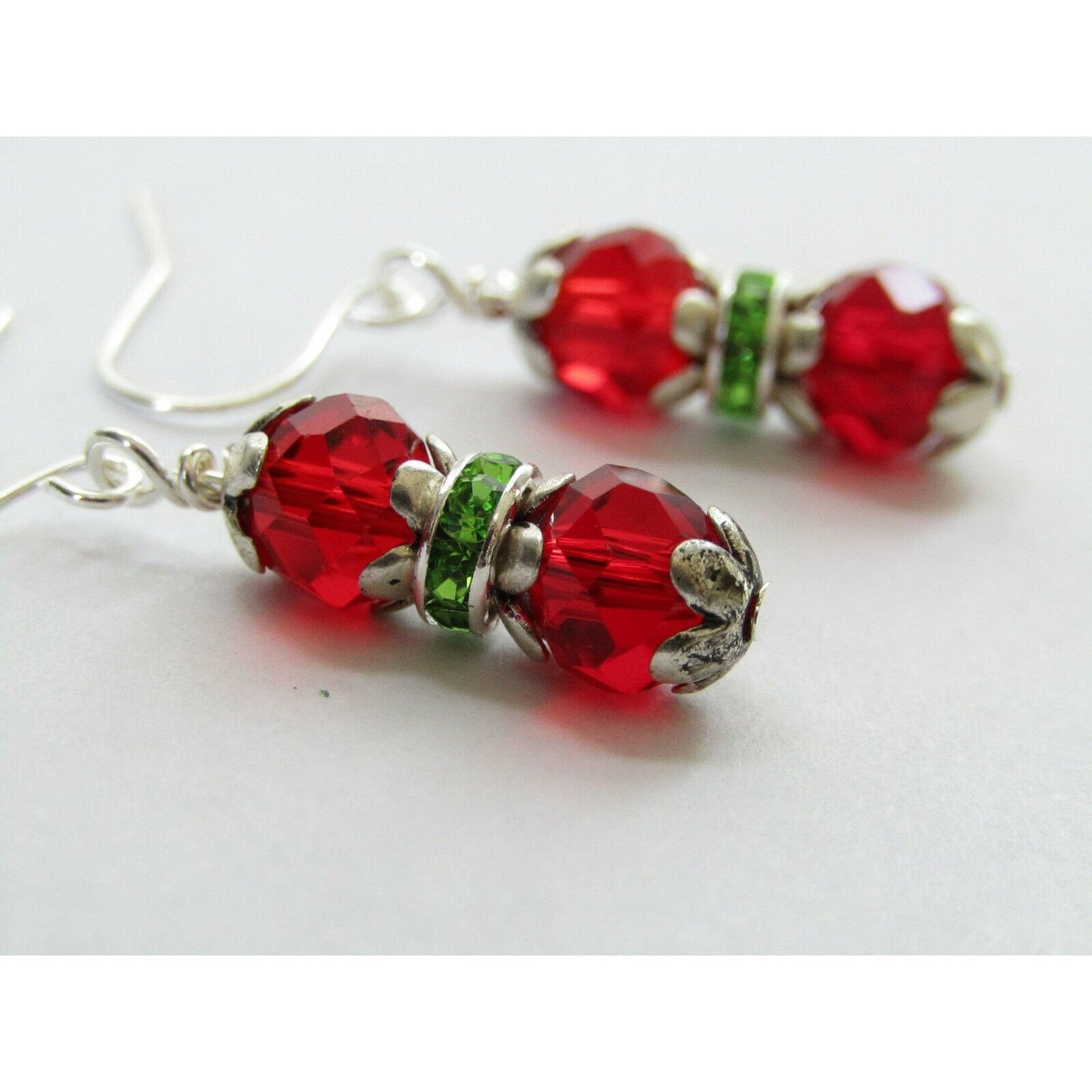 Dangle Christmas Earrings Christmas Jewelry Gift For Her Handmade Holiday Earrings Christmas Gift