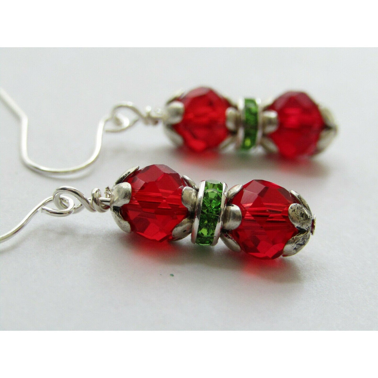 Dangle Christmas Earrings Christmas Jewelry Gift For Her Handmade Holiday Earrings Christmas Gift