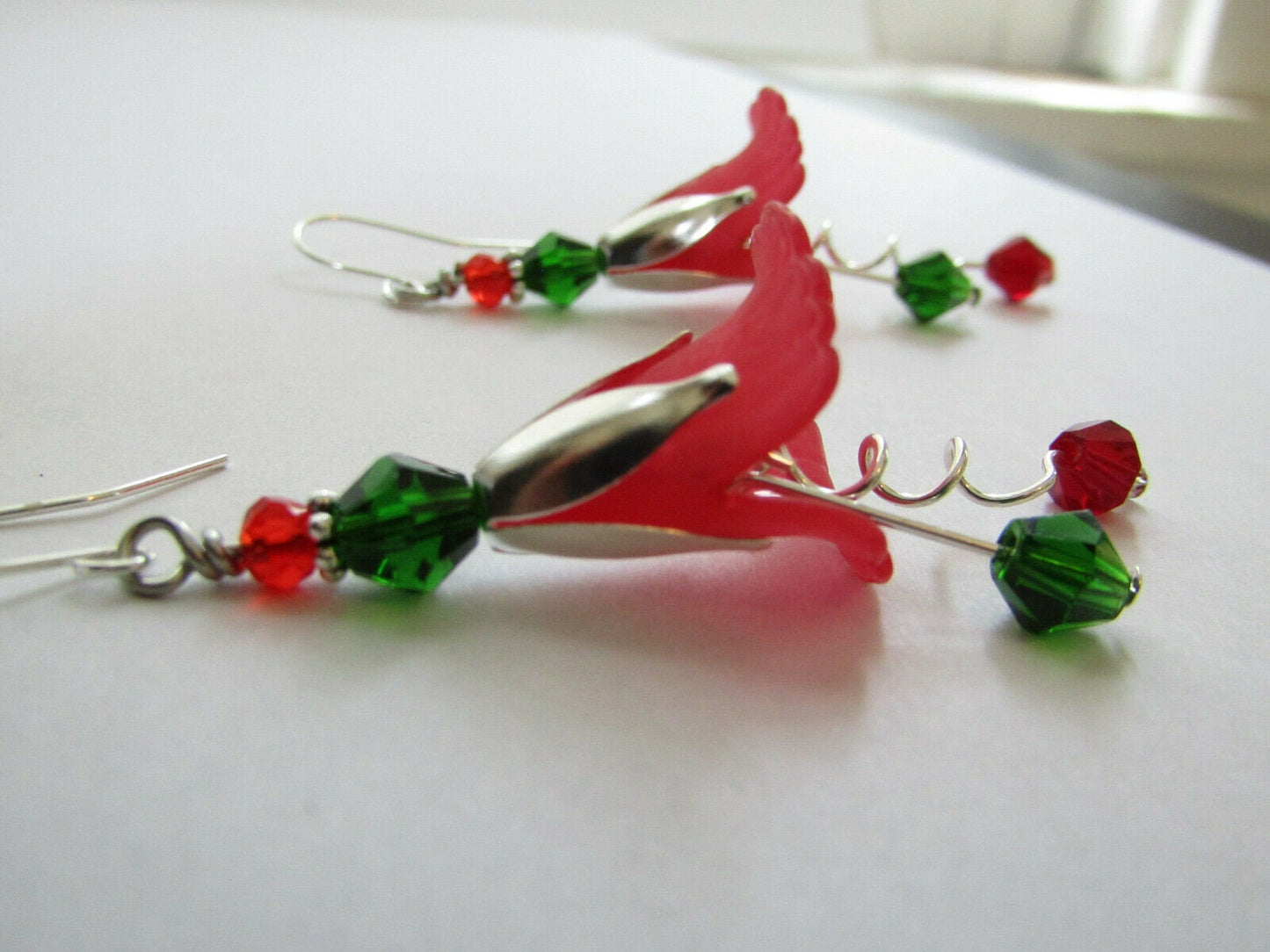 Flower Earrings, Ladies Spring Floral Dangles, Gift For Her, Jewelry For Mom