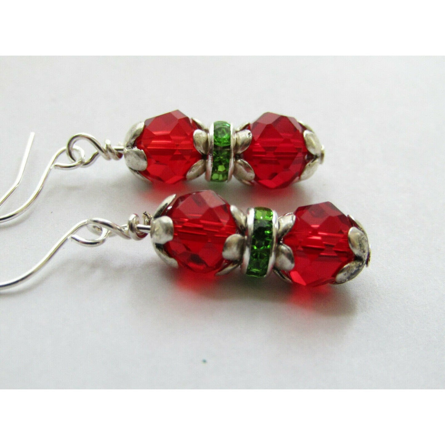 Dangle Christmas Earrings Christmas Jewelry Gift For Her Handmade Holiday Earrings Christmas Gift