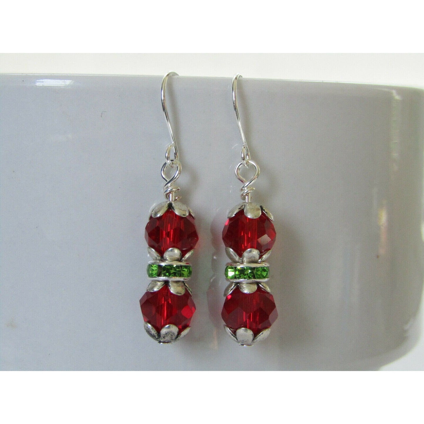 Dangle Christmas Earrings Christmas Jewelry Gift For Her Handmade Holiday Earrings Christmas Gift