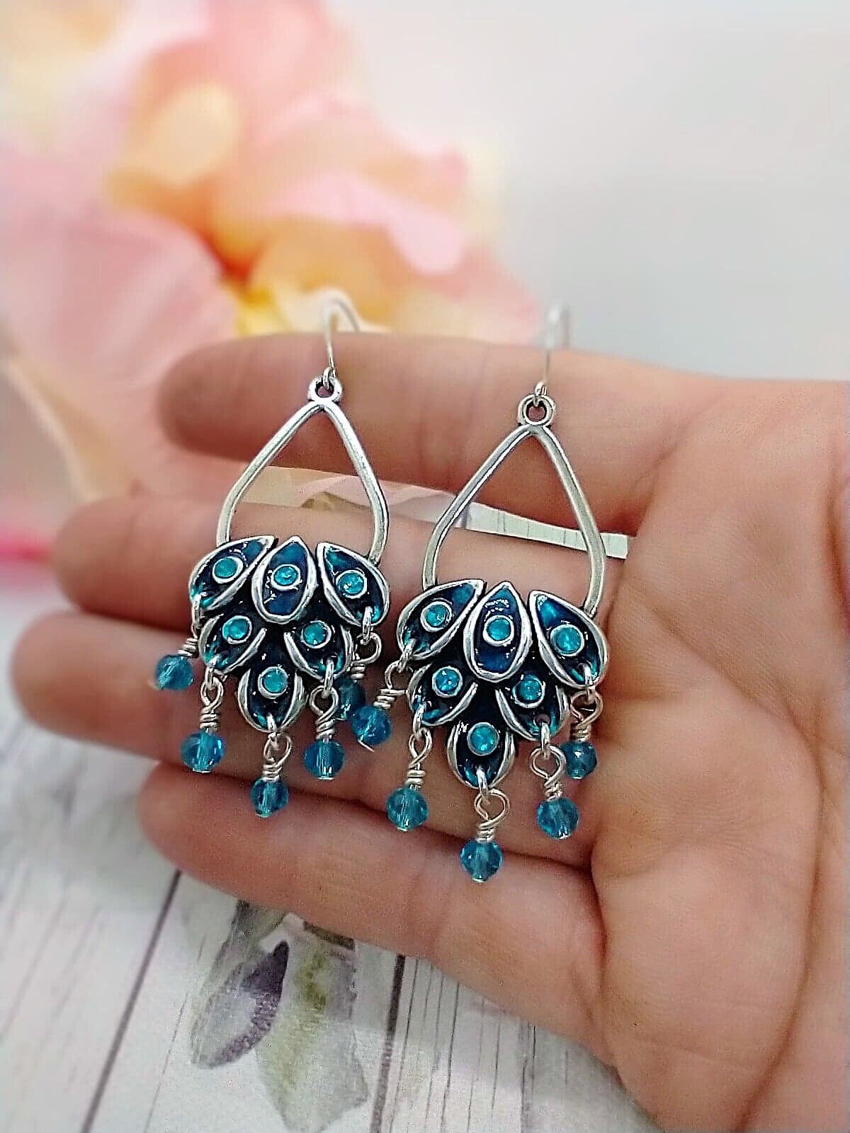 Chandelier Earrings Dangle Earrings Crystal Drop Earrings Statement Jewelry Gift For Her Christmas Gift Stocking Stuffer
