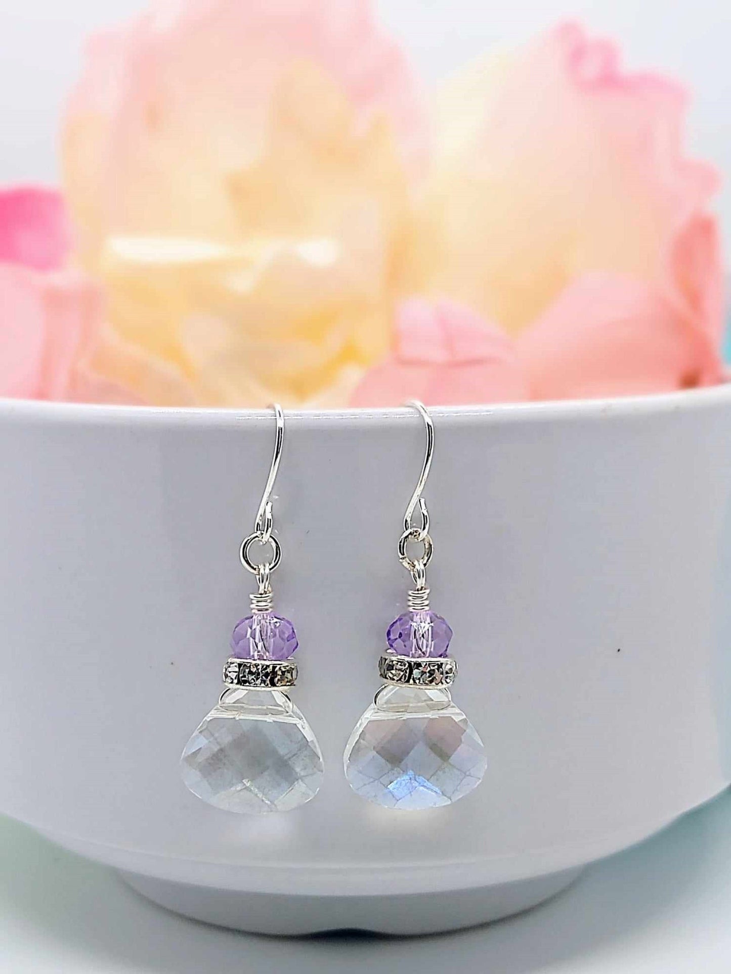 Minimalist Silver Earrings - Dainty Teardrop Jewelry Gift for Her