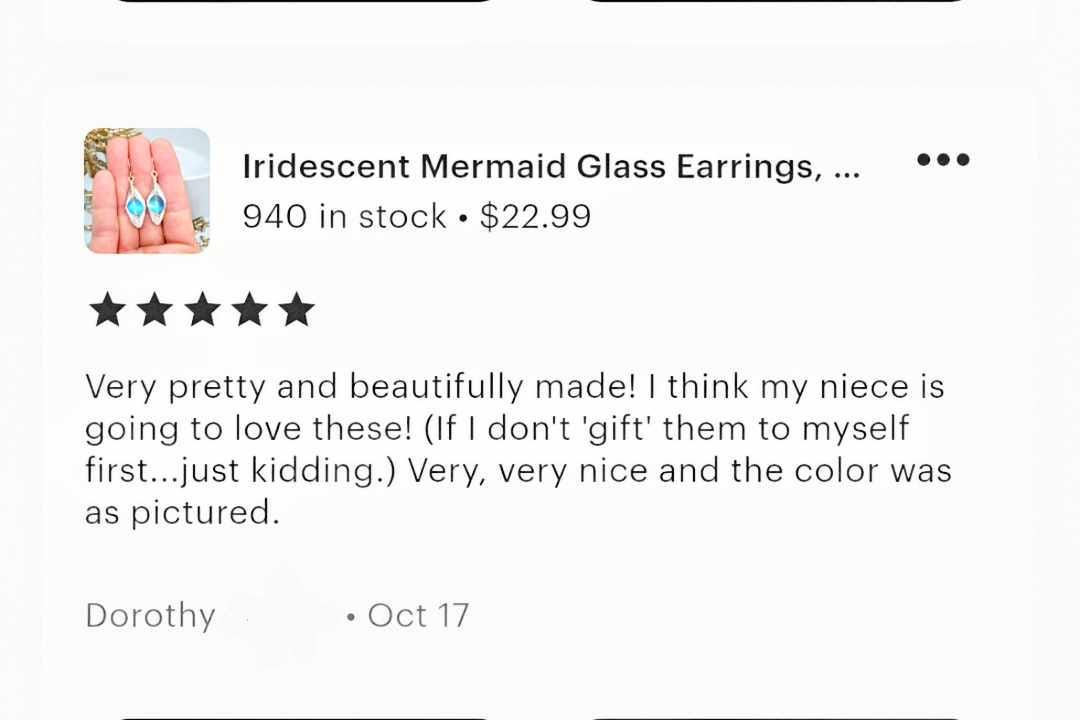 Stunning Blue Glow Earrings - Silver Wrapped Artisan Style