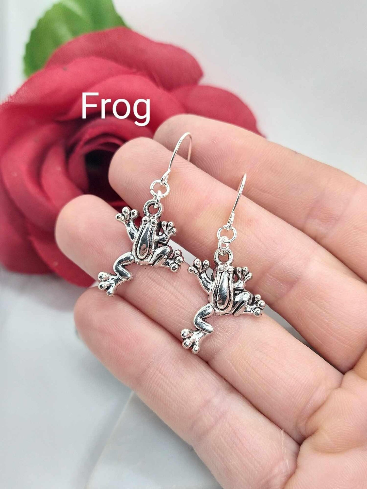 Sterling Silver Butterfly Earrings: Nature Charm Dangle Earrings