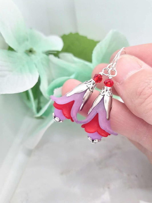 Ladies Handmade Flower Dangle Earrings, Bridal Floral Earrings, Rose Jewelry, Daisy Drop Earrings, Sunflower Earrings, Bohemian Style