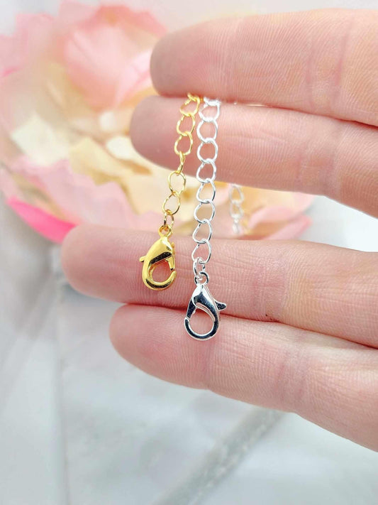 3 Inch Adjustable Chain Extender: Gold or Silver Finish
