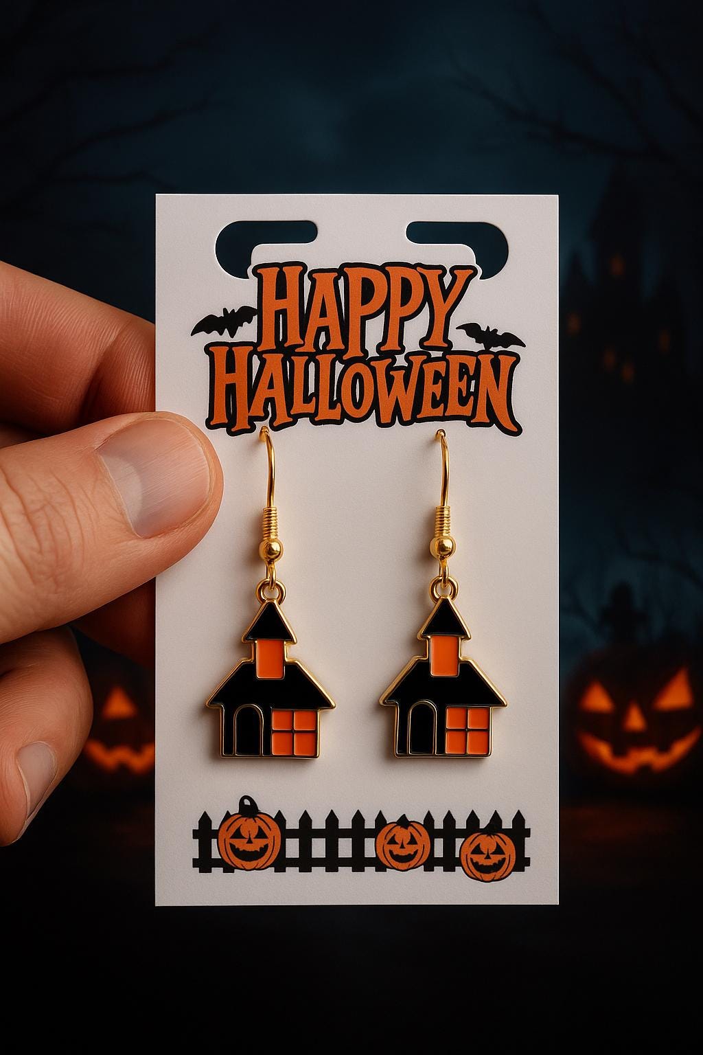 Red Witch Hat Halloween Earrings • Spooky Dangle Earrings • Festive Costume Jewelry • Witchy Fall Accessories • Pumpkin Party Earrings