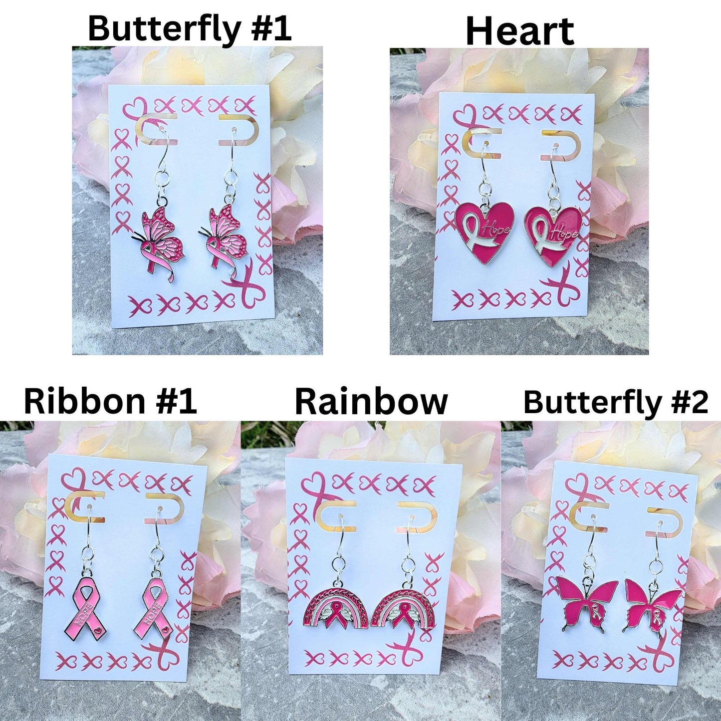 Heart Hope Pink Ribbon Earrings • Breast Cancer Awareness Jewelry • Gift Boxed Survivor Earrings • Support & Strength Jewelry