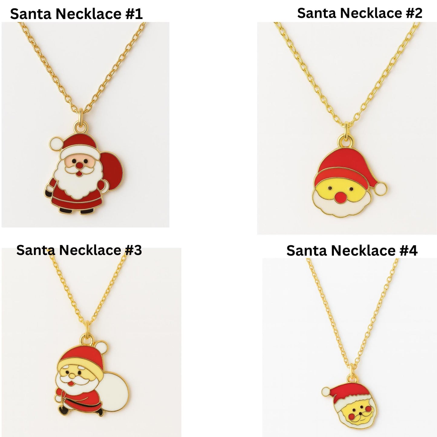 Santa Face Christmas Earrings – Cute Holiday Dangle Jewelry for Women | Festive Gold Santa Charm Earrings | Stocking Stuffer Gift