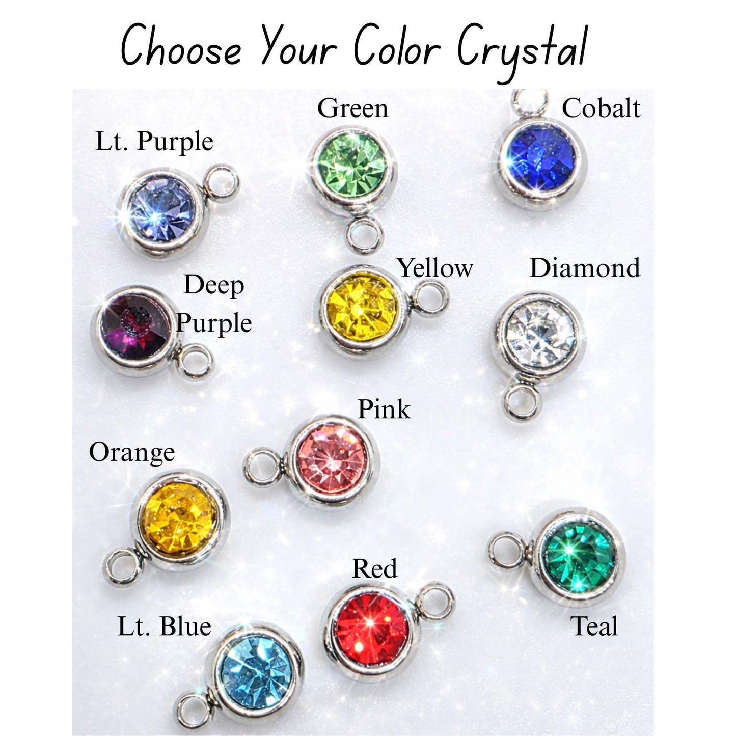 Personalized Name Bar Necklace | Stainless Steel, Birthstone Charm