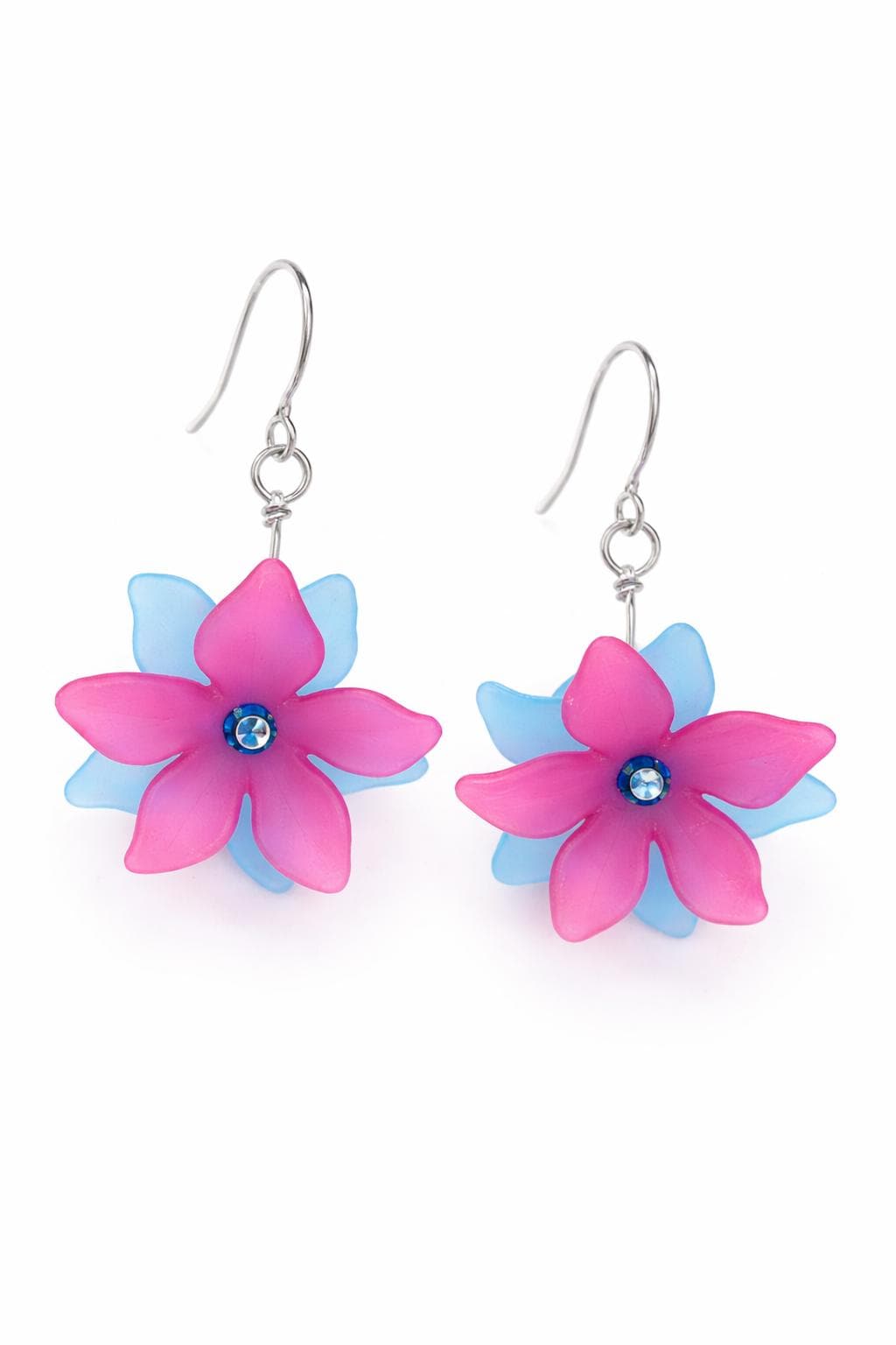 Girls Birthday Earrings – Colorful Flower Dangle Earrings for Girls, Cute Lightweight Earrings, Birthday Gift for Daughter or Granddaughter