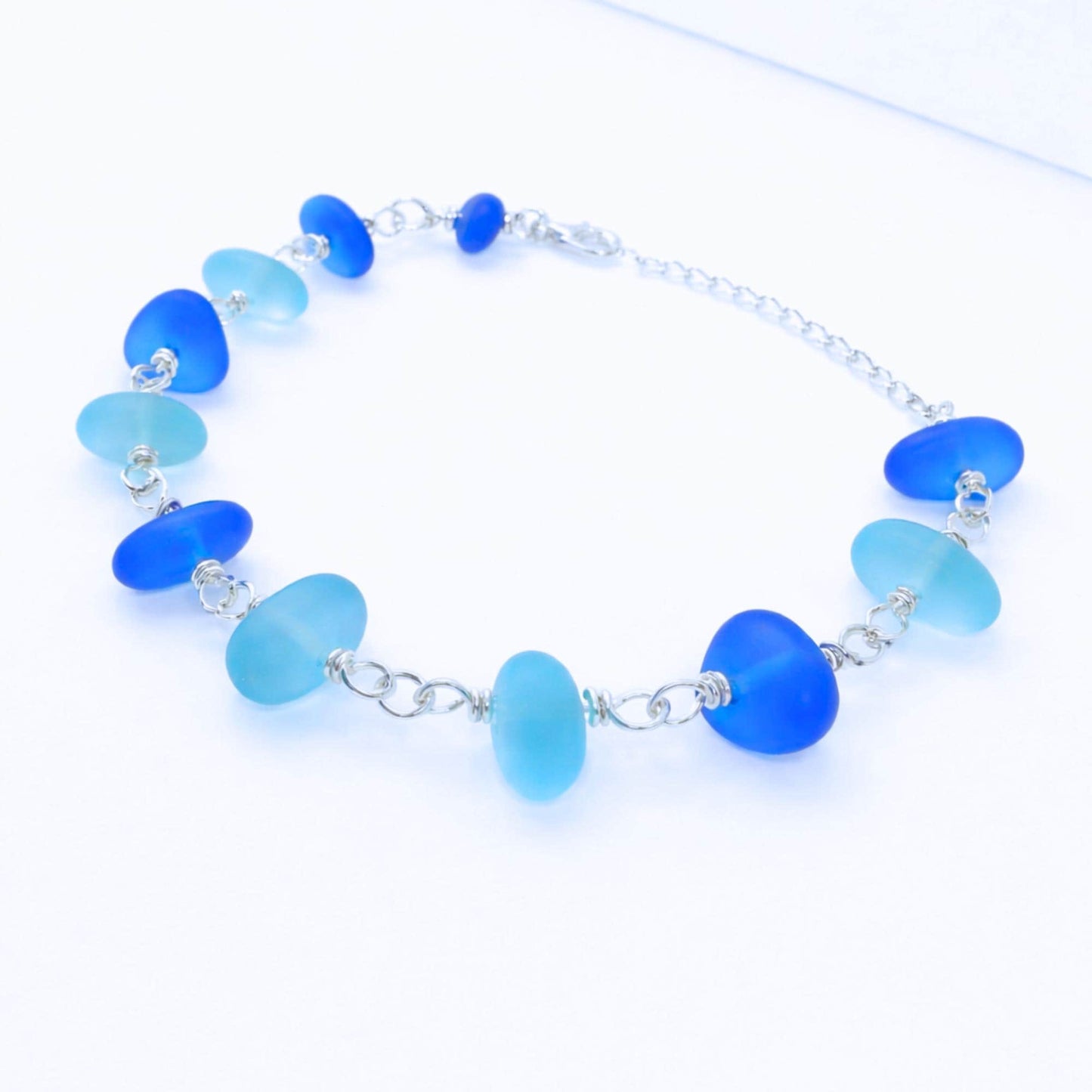 Dainty Blue Bracelet• Lightweight Everyday Jewelry • Women's Birthday Gift