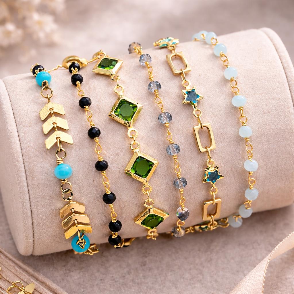Dainty Gold Stacking Bracelets for Women, Minimal Layered Bracelet Set, Everyday Gold Bracelets, Gift for Her, Delicate Wrist Stack