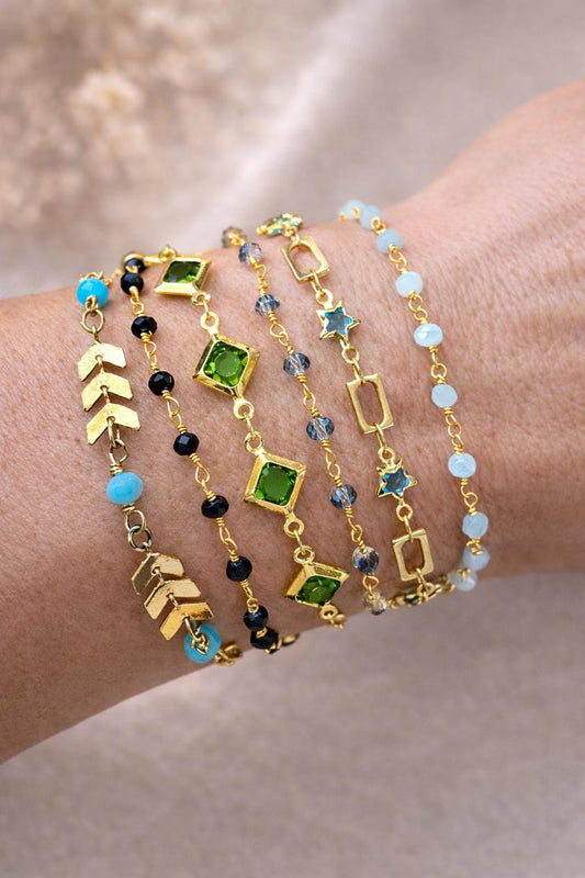 Dainty Gold Stacking Bracelets for Women, Minimal Layered Bracelet Set, Everyday Gold Bracelets, Gift for Her, Delicate Wrist Stack