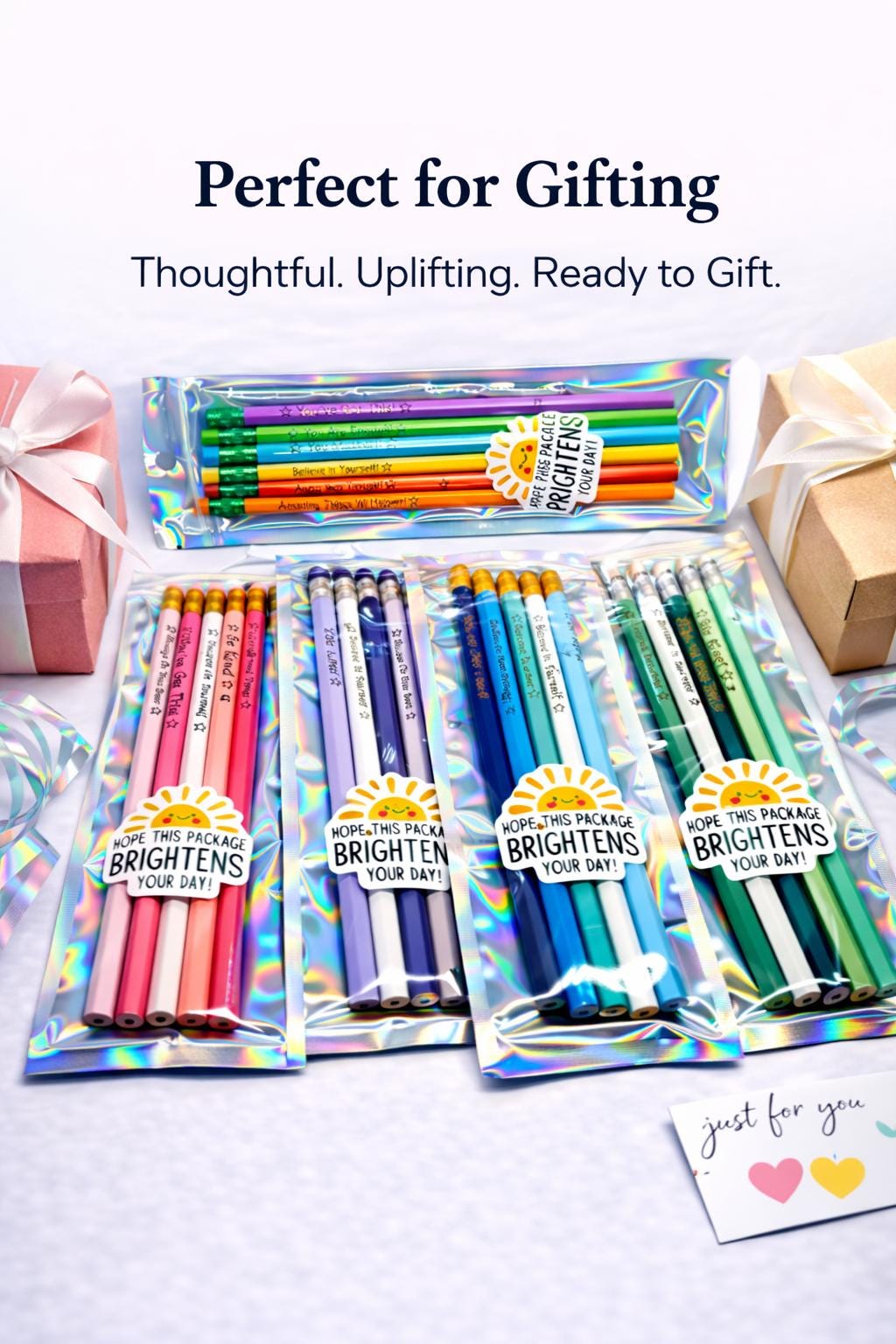 Encouragement Gift for Kids Positive Affirmation Pencils Motivational Gift for Daughter Student Confidence Gift Back to School Gift