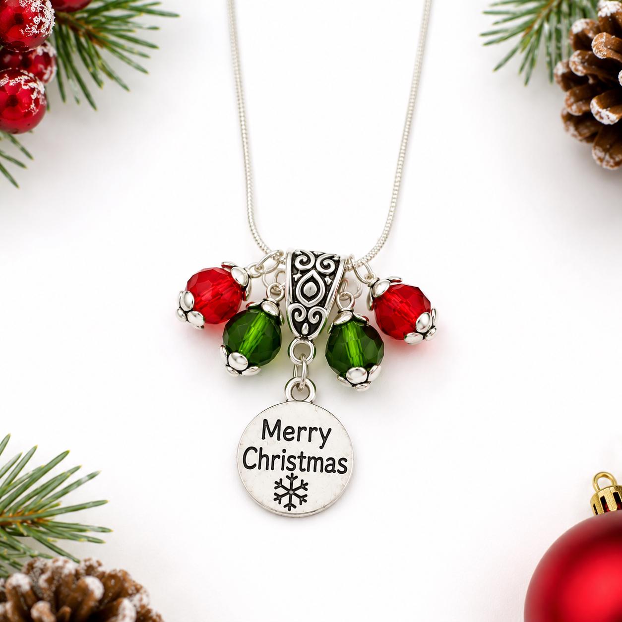Christmas Gift Set for Her | Ready to Gift Holiday Jewelry Set | Earrings Necklace Bracelet Bundle | Stocking Stuffer for Mom Grandma