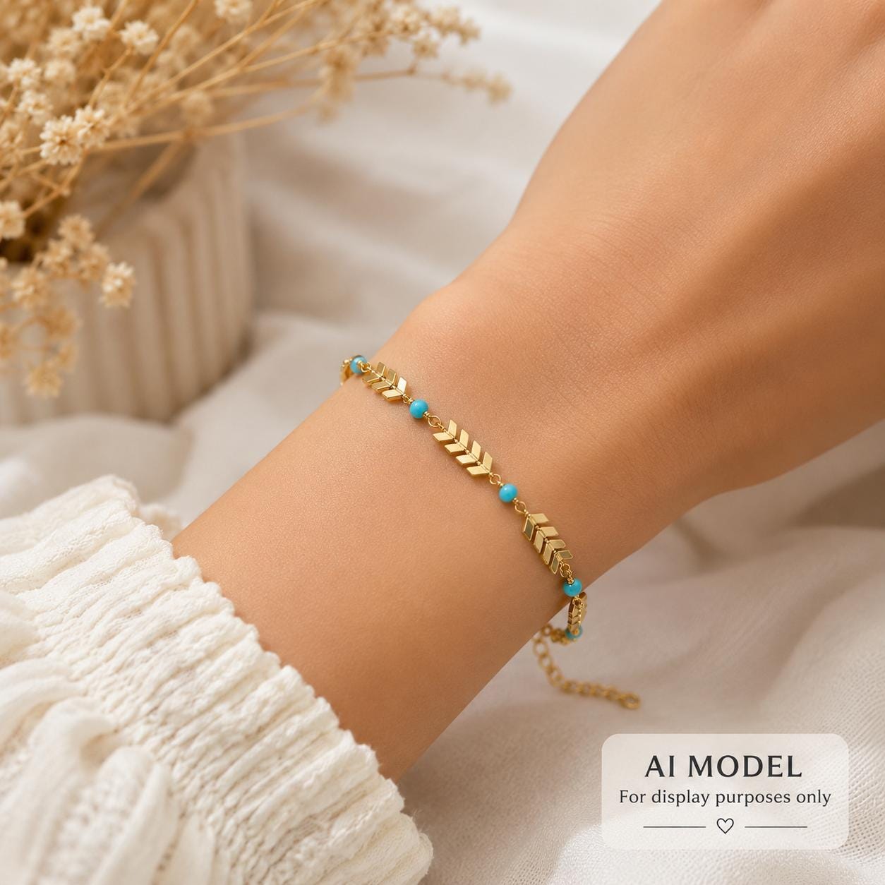 Turquoise Gold Arrow Bracelet, Southwestern Jewelry, Desert Inspired Bracelet, Boho Western Jewelry, Arizona Style Gift for Her, Adjustable