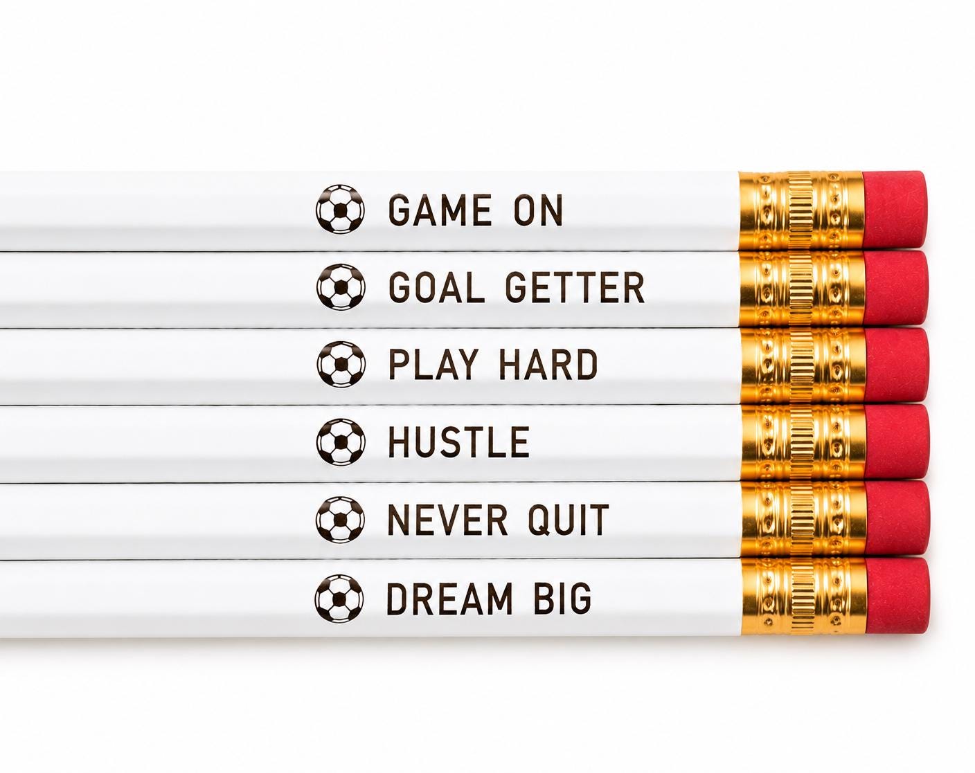 Soccer Team Gift Pencils, Soccer Coach Thank You Gift, End of Season Team Gifts, Soccer Party Favor, Team Banquet Gift, Soccer Pencil Set