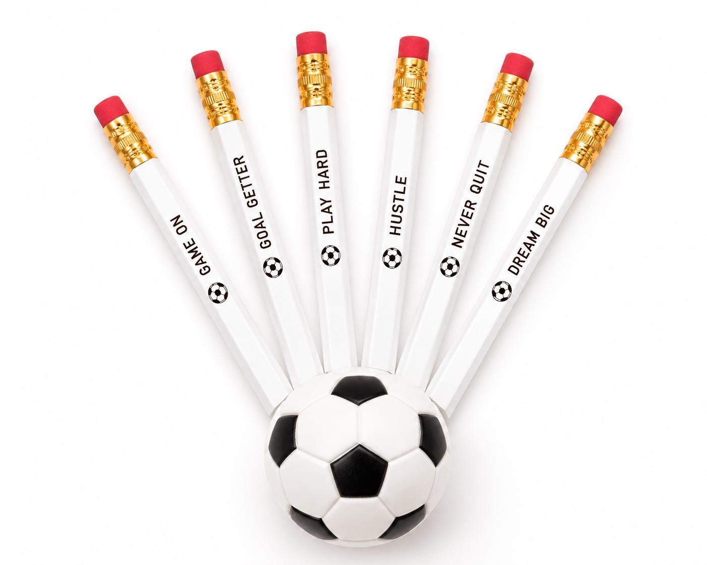Soccer Team Gift Pencils, Soccer Coach Thank You Gift, End of Season Team Gifts, Soccer Party Favor, Team Banquet Gift, Soccer Pencil Set