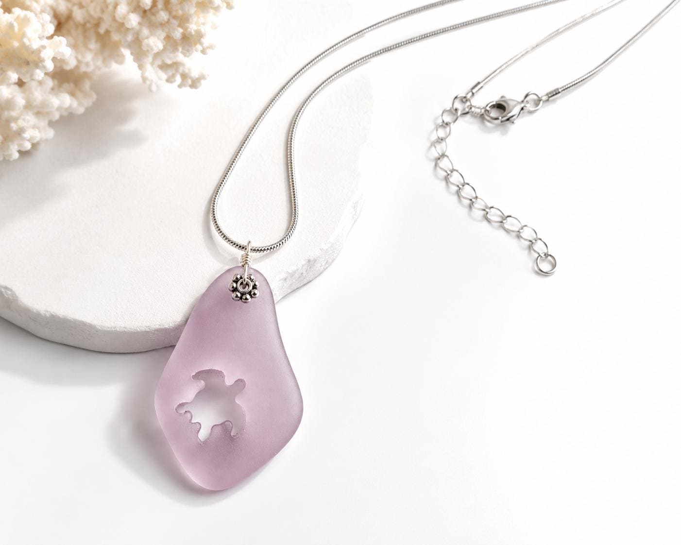Pink Sea Turtle Necklace Set, Sea Turtle Jewelry, Turtle Lover Gift, Ocean Lover Gift, Beach Jewelry, Coastal Necklace and Earrings Set