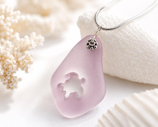 Pink Sea Turtle Necklace Set, Sea Turtle Jewelry, Turtle Lover Gift, Ocean Lover Gift, Beach Jewelry, Coastal Necklace and Earrings Set