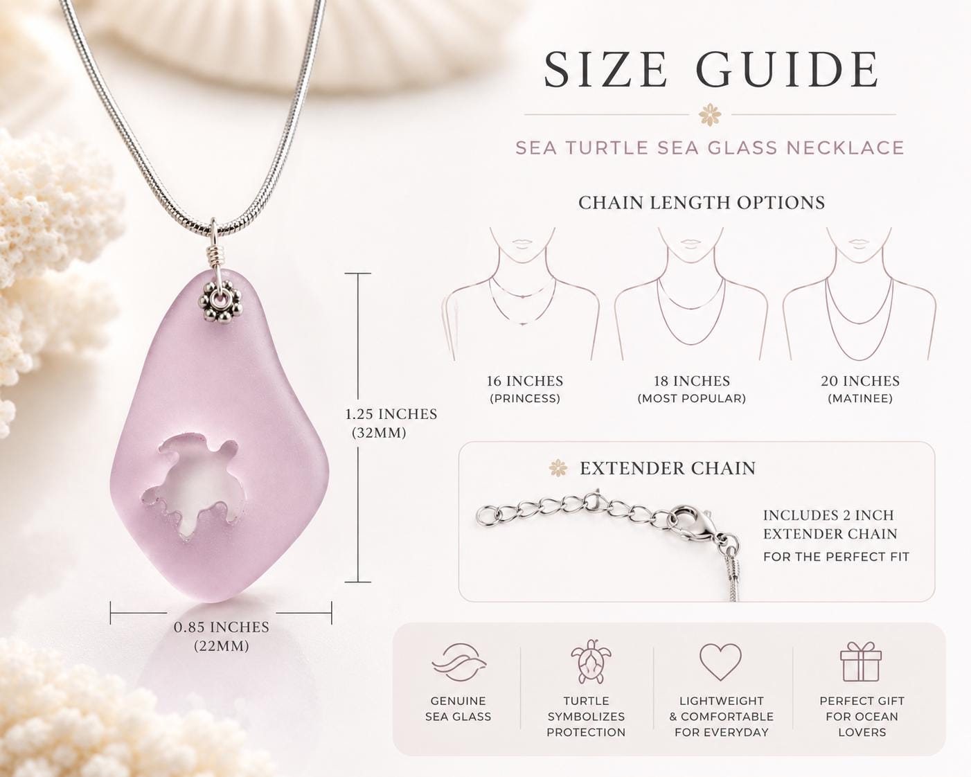 Pink Sea Turtle Necklace Set, Sea Turtle Jewelry, Turtle Lover Gift, Ocean Lover Gift, Beach Jewelry, Coastal Necklace and Earrings Set