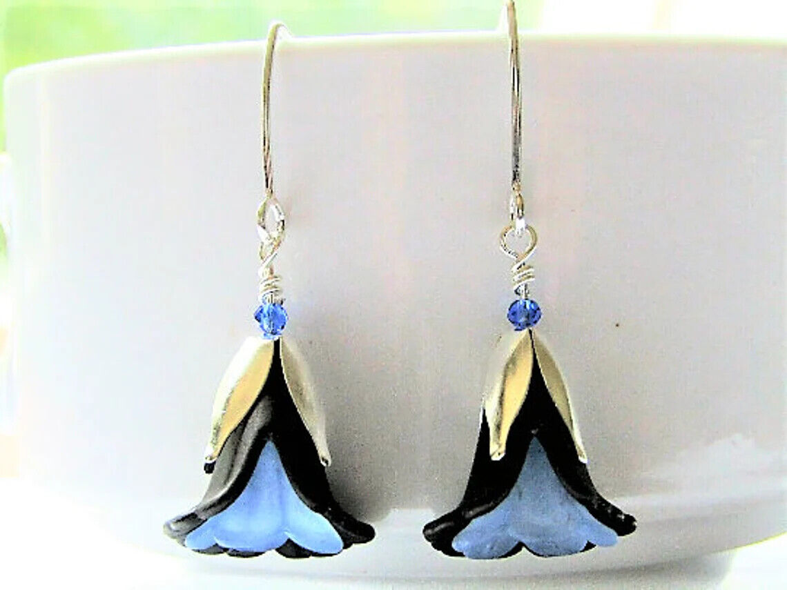 Acrylic Flower Dangle Earrings 