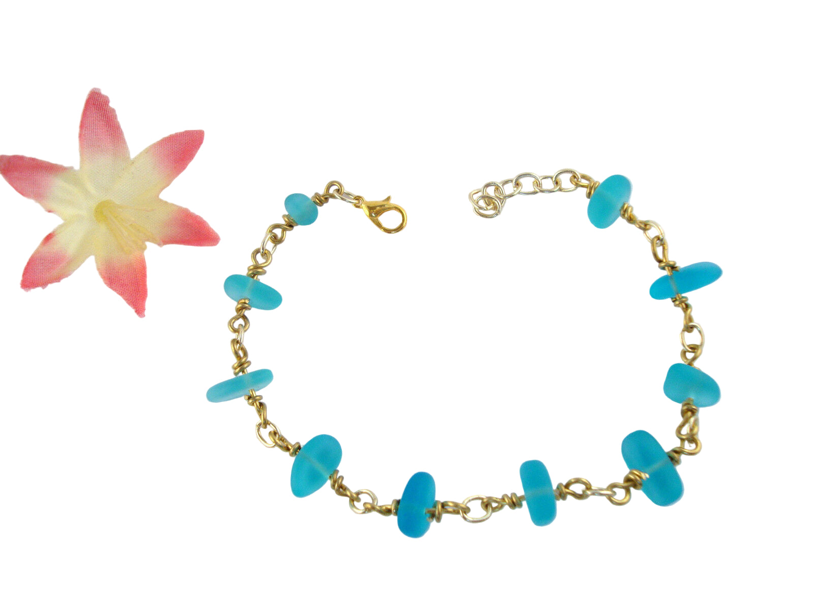 Blue Glass Bracelet