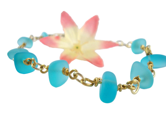 Blue Glass Bracelet