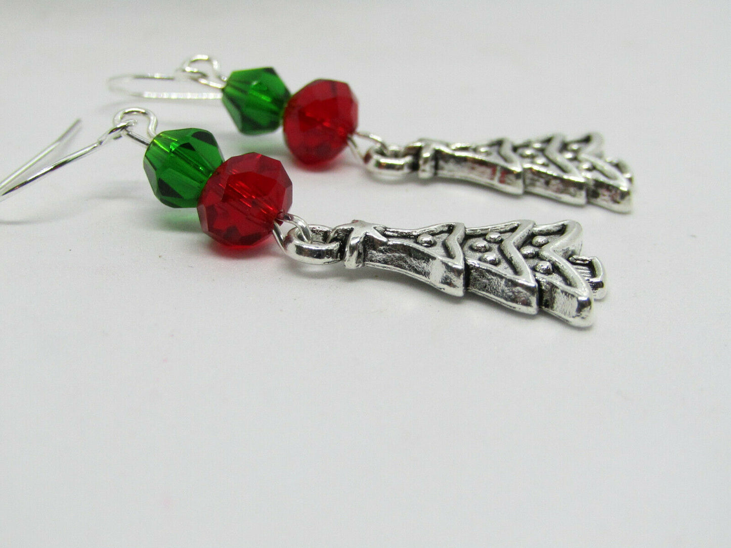 Christmas Tree Dangle Earrings 
