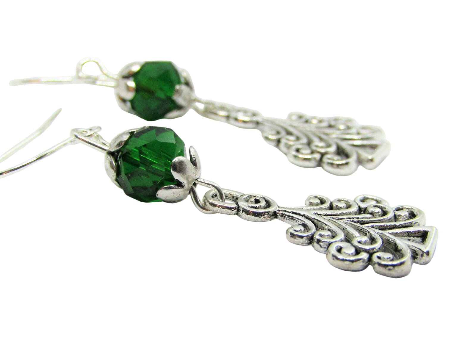 Christmas Tree Drop Earrings 