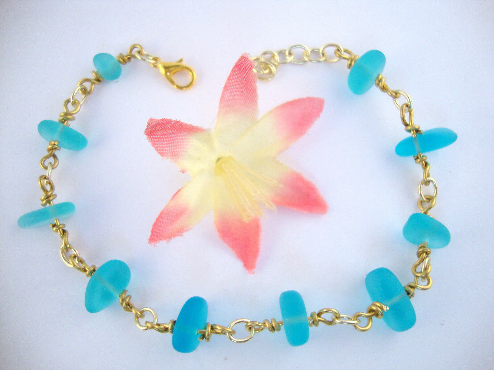 Blue Glass Bracelet