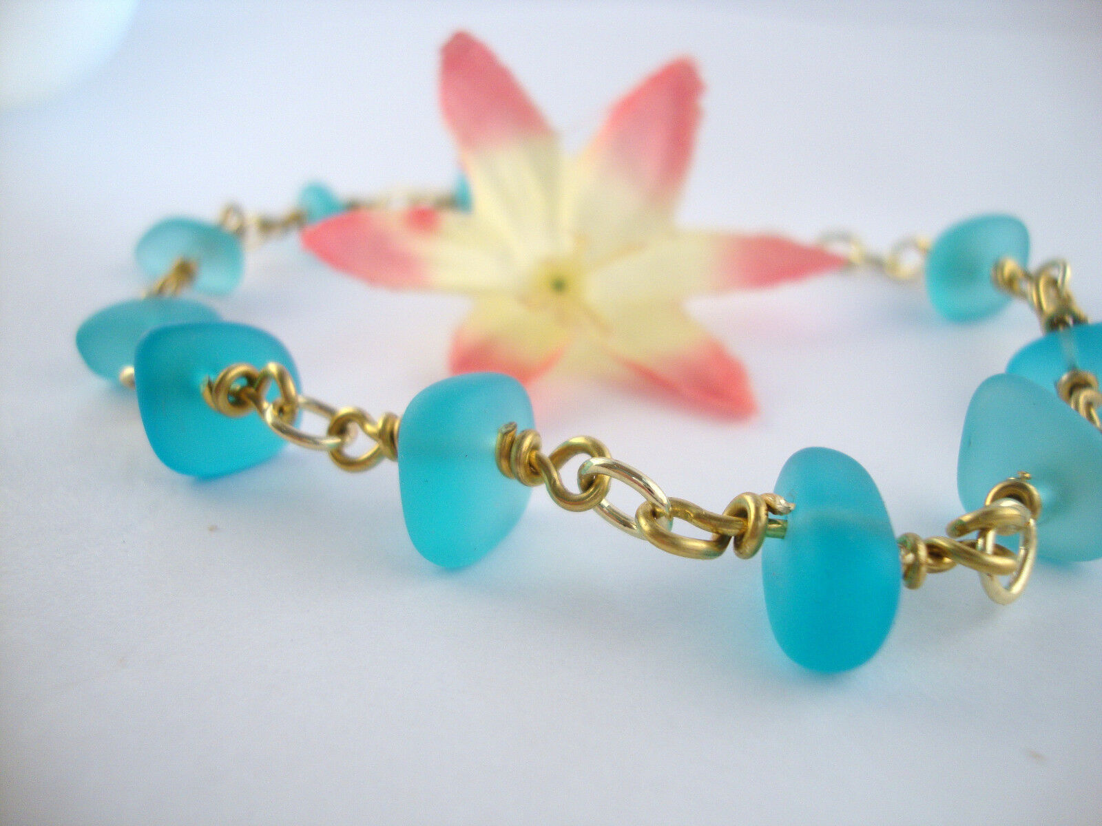 Blue Glass Bracelet
